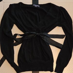 Twenty Black V-Neck Women's Sweater